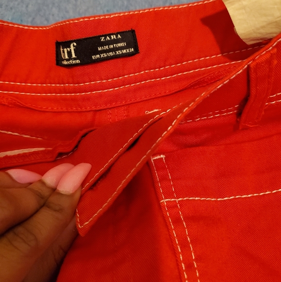Zara red flare jeans - Picture 2 of 3